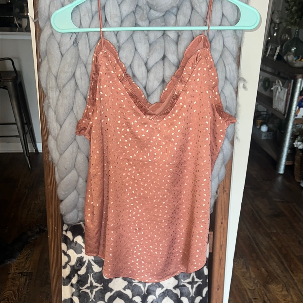 Express Orange Asymmetrical Sleeveless Camisole